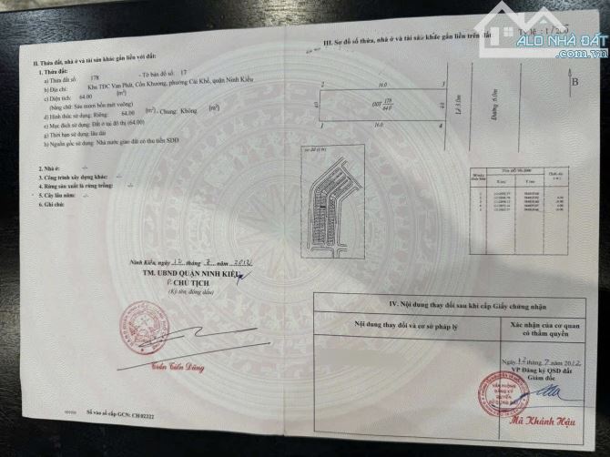 BÁN NHÀ 1T1L, mới đẹp - KDC VẠN PHÁT - CỒN KHƯƠNG. Mặt Tiền, ở & KD, VPCTy,... - 9
