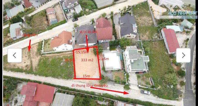 ĐẤT VILLA KQH ĐÔNG TĨNH 333m2 NGANG 15m VIEW THOÁNG ĐẸP