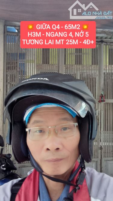 💥Bán nhà hẻm 3m giữa Quận 4 - 65m2 - tiện xây mới 5 tầng - 4.x tỷ🚘
