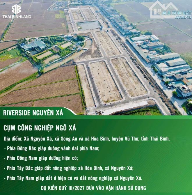 Bán đất dự án Riverside Nguyên xá