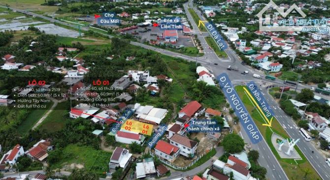 Bán 2 lô đất sau lưng ủy ban xã Diên Toàn, Diên Khánh
