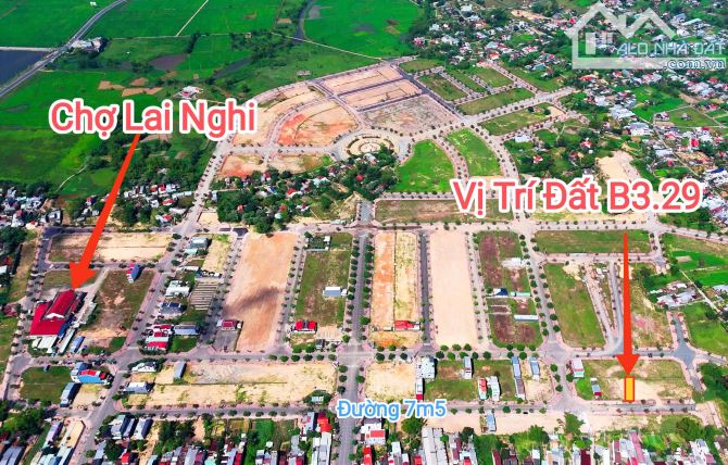 Bán đất nền dự án New Green Villa Hội An - Lai Nghi Block B3.29 dt 135m2 giá 1.65 tỷ