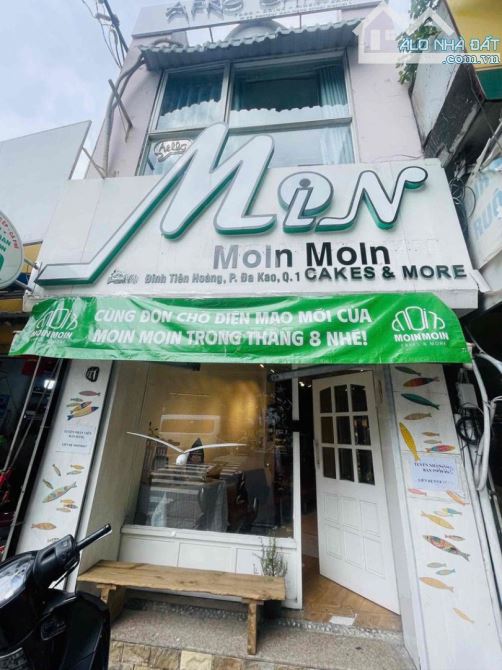 Cho thuê nhà mặt tiền ngã 3 Đinh Tiên Hoàng, Q1, 4x12m giá 15 triệu
