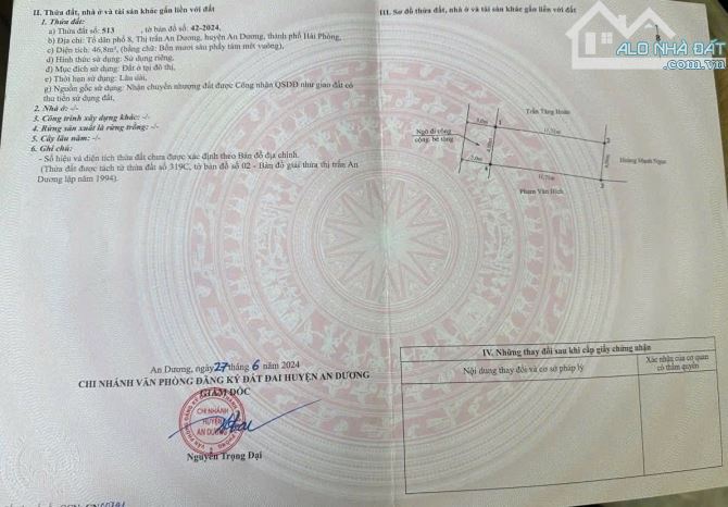 🏡 BÁN ĐẤT TỔ 8 – TT AN DƯƠNG 📍 Vị trí đẹp,