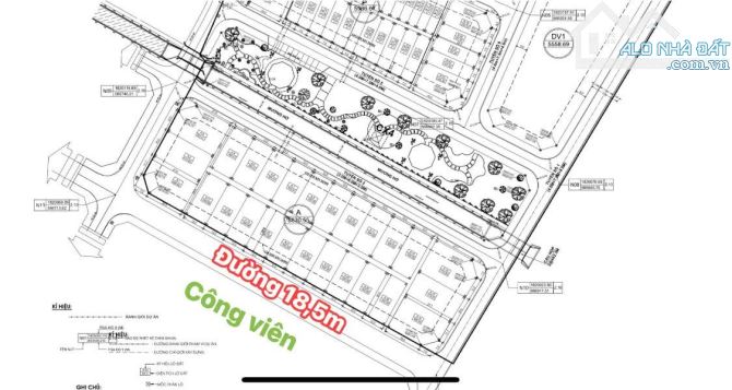 Đất Kqh Thuỷ Thanh mt View công viên đường 18,5m
