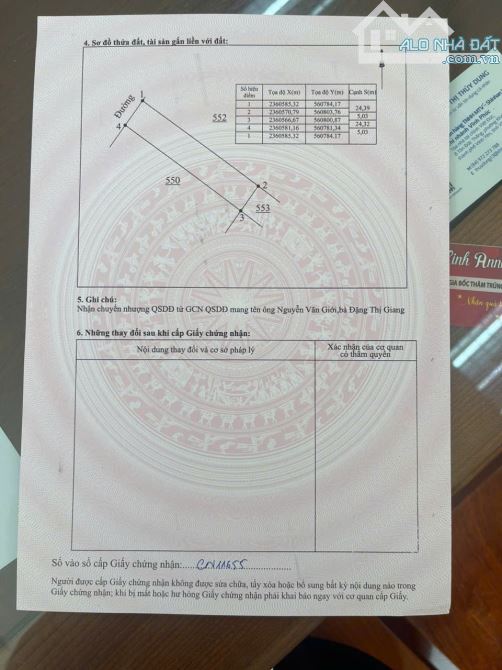 Bán 122m đất Tam Dương cách trường chuyên VP 1.5km giá tốt 1,x tỷ - 1
