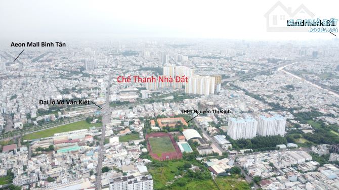 Lô góc 2 mặt tiền 71m2, đường 13m và 7m An Dương Vương giáp Quận 8, sổ hồng riêng - 1