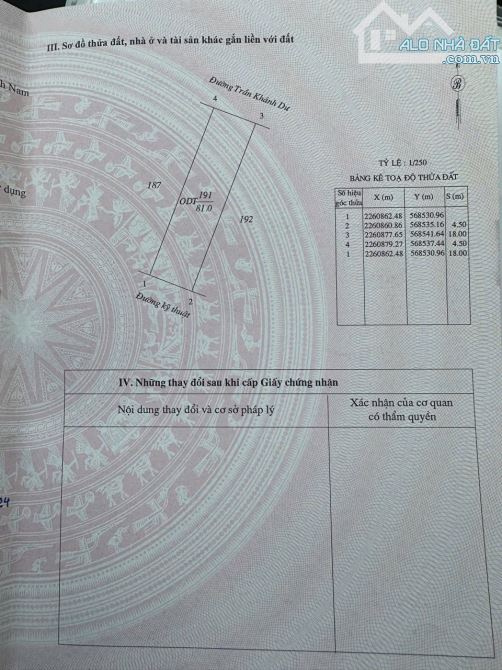 Bán 2 lô liền kề đường Trần Khánh Dư - Đô thị Hoà Vượng, Nam Định - 1