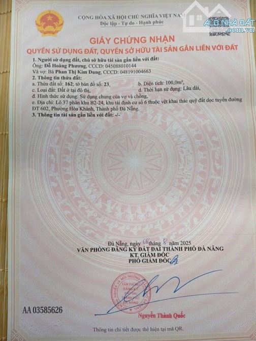 📌📌📌LÀM VIỆC TRỰC TIẾP GIÁ TỐT !!! Bán lô hòa sơn 6 - 1