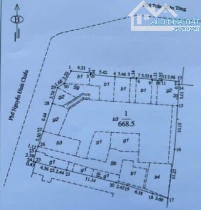 Bán Nhà Mặt Phố 1 Nguyễn Đình Chiểu, Hai Bà Trưng DT 668 m² x 3T, MT 44m, Giá Rẻ. - 1