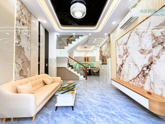 SIÊU PHẨM 4 TẦNG 4PN, 50m2 (4x12,5) - HẺM XE HƠI ĐẬU SÁT NHÀ - HOÀN CÔNG ĐỦ - GIÁP QUẬN 1. - 1