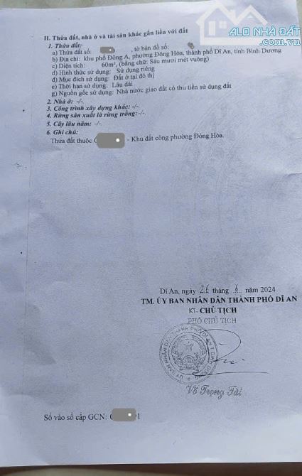 Bán nhà 1 trệt 1 lầu gần GO 900m, p.Đông Hòa, Tp.Dĩ An chỉ 5,1 tỷ TL M7746 - 12