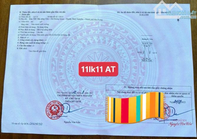 ❎Chào bán 3 lô 84Lk07, 70lk07và 11lk11  RẺ NHẤT Tái Định Cư Áp Tràn - Phường Thuỷ Nguyên - 2