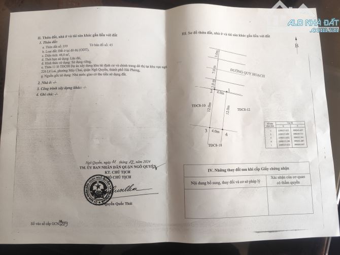 bán lô đất đẹp 48m khu tdc 226 lê lai,ngô quyền,hải phòng - 2