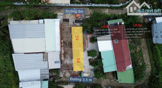 Bán 2 lô đất sau lưng ủy ban xã Diên Toàn, Diên Khánh - 2
