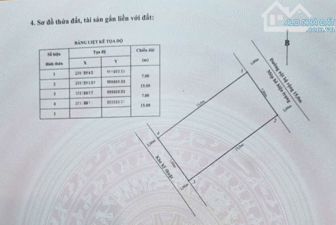 Bán Đất lô 26BC 105m2(7x15) Đông Bắc đường 15m - 2