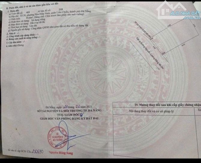 📌📌📌LÀM VIỆC TRỰC TIẾP GIÁ TỐT !!! Bán lô đất kiệt Nguyễn Lương bằng. - 2