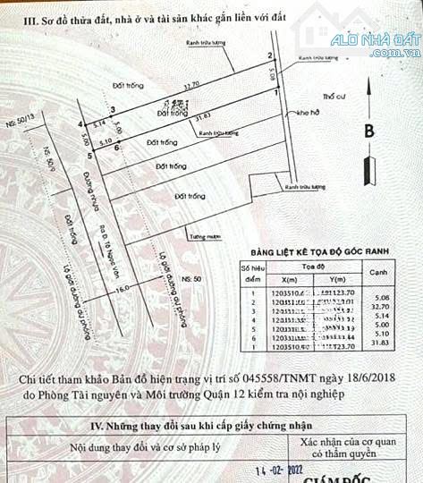 Lô Đất thổ cư Mặt tiền đường CẦU BA TẤN, Thới An, Diện tích 187m2 (5 x 38), đường nhựa 8m - 2