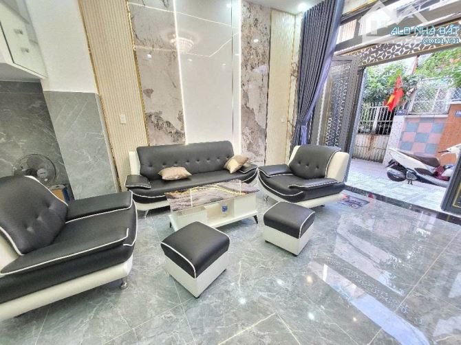 Hẻm ô tô  Nhà 4 Tầng Full Nội Thất  Phan Văn Trị P.12 Bình Thạnh  48m  8.6 Tỷ - 2