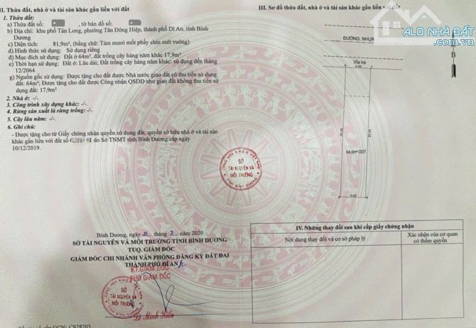 3,6Tỷ TL🔥Bán đất 81,9m tặng nhà tạm cách đường ĐT743C chỉ 100m, p.Tân Đông Hiệp, Tp.Dĩ An - 3
