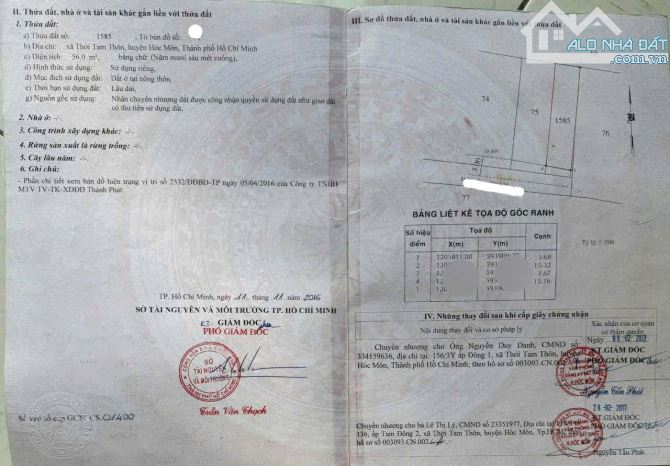 Bán gấp căn nhà 56m2 ở Thới Tam Thôn Hóc Môn giá 900 triệu sổ hồng riêng - 3