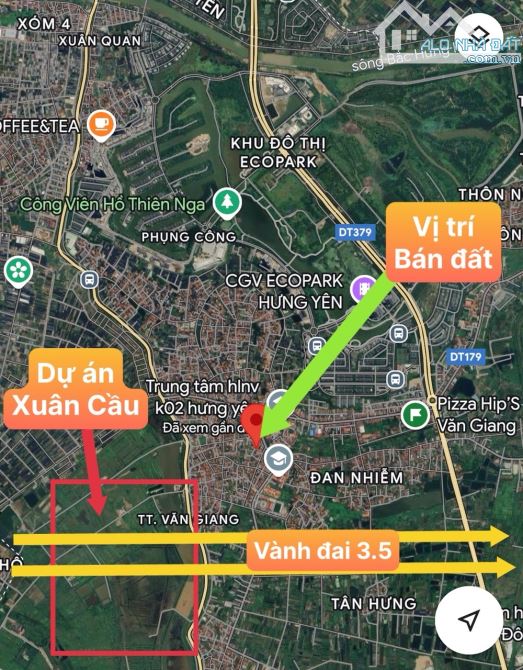 BÁN ĐẤT CÔNG LUẬN THỊ TRẤN VĂN GIANG-NGÕ THÔNG-VỊ TRÍ VÀNG-125M2-MT 6,4M-5,5 TỶ - 3