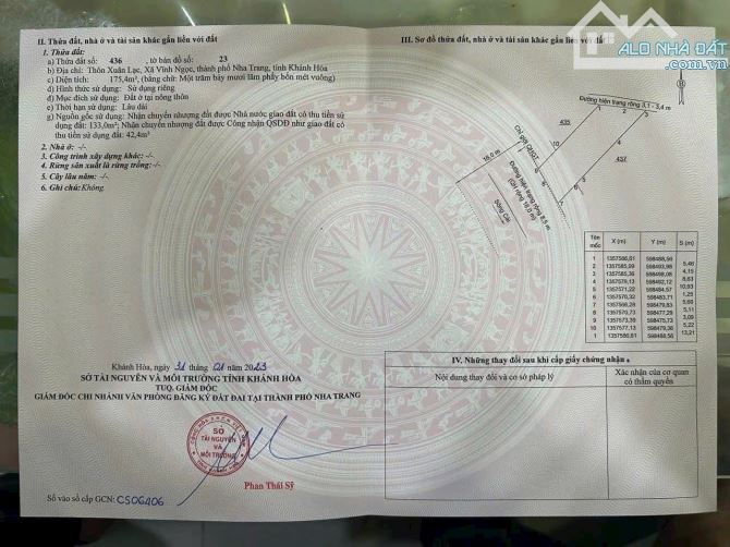 Duy nhất lô đất ngang 8 view sông vĩnh ngọc - 3