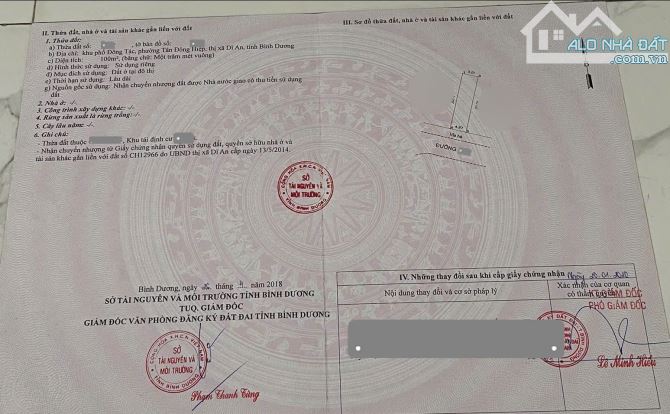 Bán nhà gần làng đại học, KDC p.Tân Đông Hiệp, Tp.Dĩ An chỉ 5,1 tỷ TL M7740 - 3