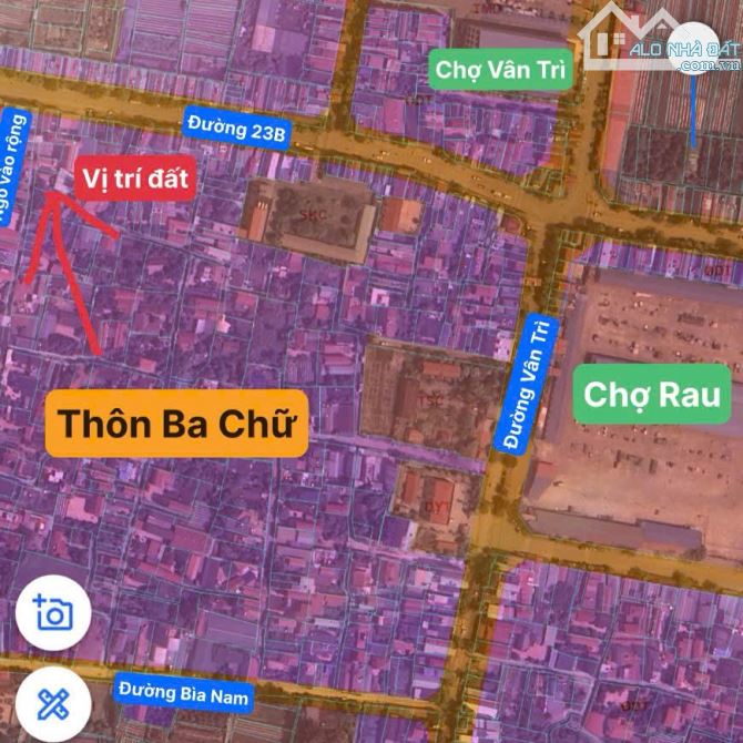 BÁN LÔ 59.6 M2 VÂN NỘI, ĐÔNG ANH , Ô TÔ, KINH DOANH, GIÁ ĐẦU TƯ - 4