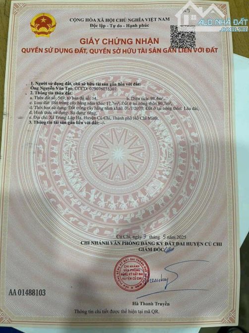 AC CẦN NHÀ ĐẤT CỦ CHI GIÁ NGỘP LH EM NHÉ, GIÁ CHỈ TỪ 590TR, SỔ HỒNG RIÊNG - 4