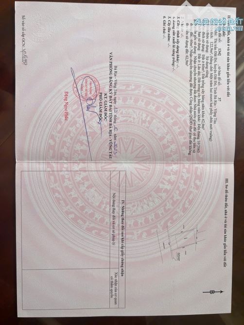 Chủ Gửi Bán 2 Liền kề Lô Đất Mặt Tiền Đường Nhựa -Cách Mạng Tháng Tám-Thị Trấn Đất Đỏ-Xã Đ - 4