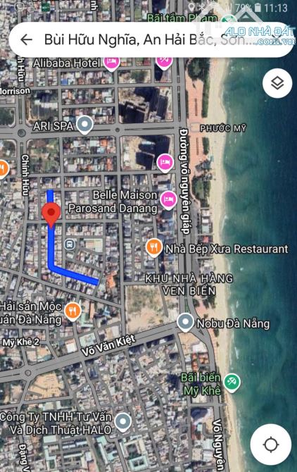 VIP BIỂN! BÁN ĐẤT TẶNG NHÀ 92M² - 10,75 TỶ - MT BÙI HỮU NGHĨA - Q. SƠN TRÀ - 5