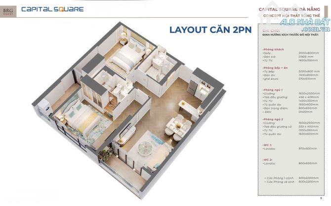 "Đỉnh Nóc Kich Trần" Chỉ Từ 2 TỶ 99 Sở Hữu Ngay Căn Hộ Cao Cấp CAPITAL SQUARE Đà Nẵng - 7
