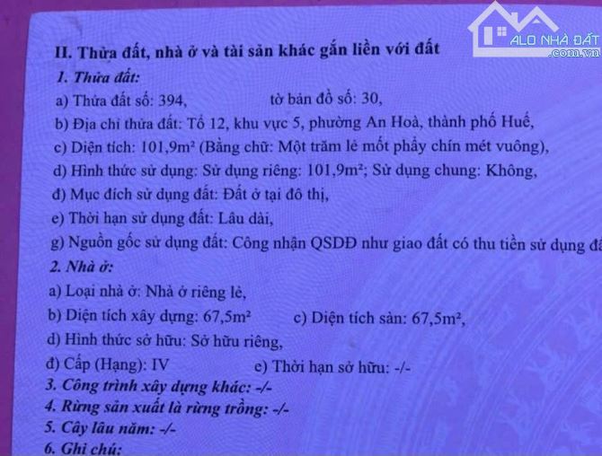 Bán nhà cấp 4 Kiệt ôtô Lý Nam Đế, Cách Cầu An Hoà - Đường Lê Duẫn 300m, chỉ 1,6 tỷ - 8