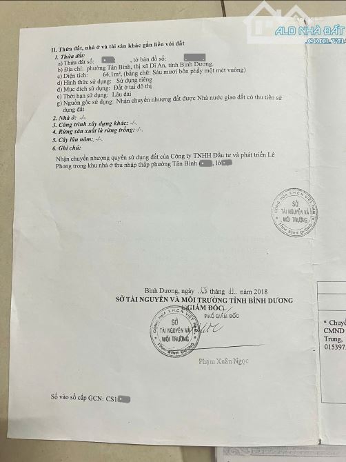 Bán nhà gần đường Lê Hồng Phong 100m, p.Tân Bình, Tp.Dĩ An chỉ 3,9 tỷ TL  M7741 - 8