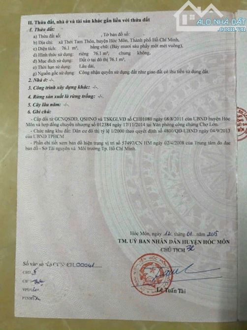 Cần chia tài sản nên bán nhà có gác lửng 76m2 giá ngộp 790trieu ở Thới Tam Thôn, Hóc Môn - 9