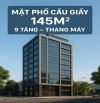 BÁN TOÀ BUILDING MẶT PHỐ TRUNG TÂM CẦU GIẤY, 145M2 8 TẦNG +HẦM, 767TR/1M