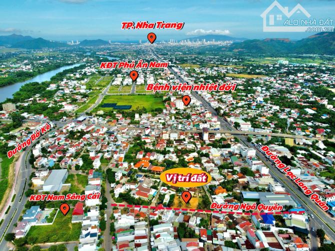 Đất dân mặt tiền đường Ngô Quyền rộng 6m thông 23/10 và Nam Sông Cái