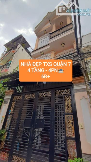 🌟Bán NHÀ ĐẸP HimLam Quận 7 - 48m2 - 4 tầng - 4PN - 6.x tỷ🚘