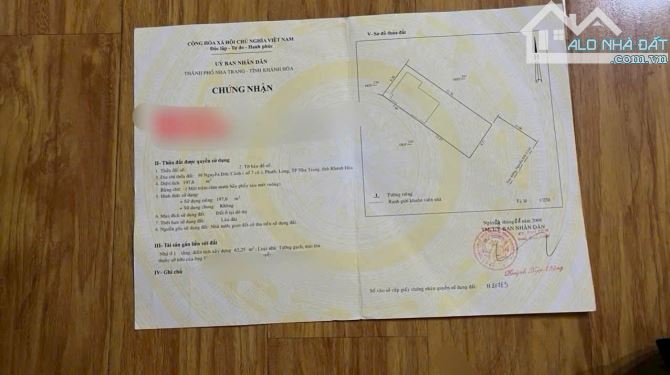 🌈BÁN ĐẤT TẶNG NHÀ MẶT TIỀN ĐƯỜNG NGUYỄN ĐỨC CẢNH - GIÁ 24.7 TỶ - NHA TRANG