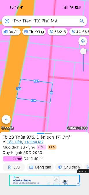 Chỉ 1.9 cho lô 22 m mặt tiền có tận 200tc và tách sẵn 2 sổ. Mổi lô chỉ hơn 900tr