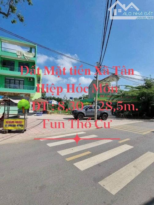 🌈Kẹt tiền bán gấp đất thổ cư Mt đường TÂN HIỆP 14 Hóc Môn dt 8,3x28,5 hơn 7 tỷ