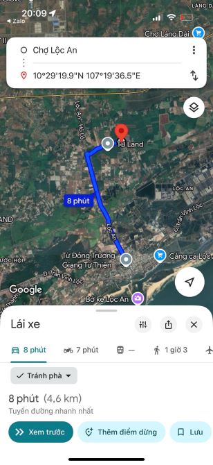 ĐI BIỂN LỘC AN 5KM- NGAY KHU QH SÂN BAY VÀ SÂN GOLF HỒ TRÀM  🌈 DT 10x55m - 547m2 - 80m2 đ