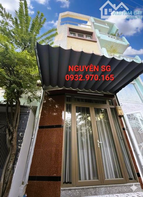NHỈNH 5 TỶ CÓ NHÀ ĐẸP 4 TẦNG GẦN MẶT TIỀN, PHAN VĂN TRỊ, LÊ QUANG ĐỊNH, NƠ TRANG LONG, BT.