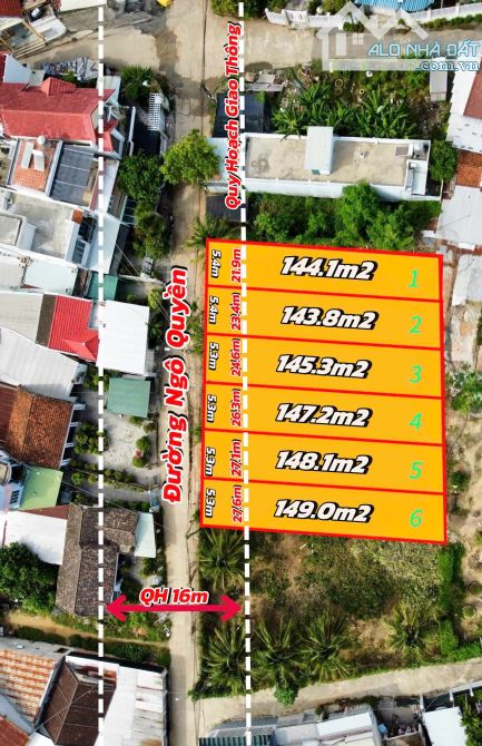 Đất dân mặt tiền đường Ngô Quyền rộng 6m thông 23/10 và Nam Sông Cái - 1