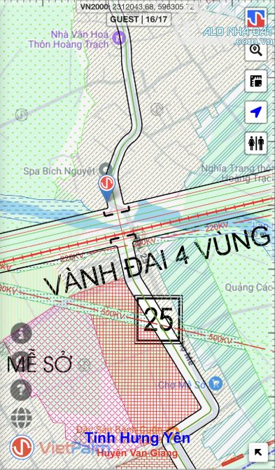 Sát vành đai 4 – Lô đất 94,3m² mặt đường Hoàng Trạch – Mễ Sở, đường 3 ô tô tránh - 1