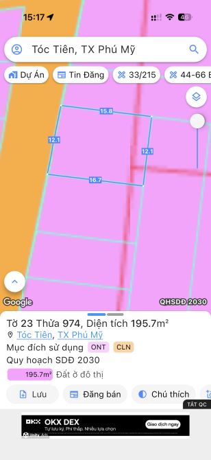 Chỉ 1.9 cho lô 22 m mặt tiền có tận 200tc và tách sẵn 2 sổ. Mổi lô chỉ hơn 900tr - 1