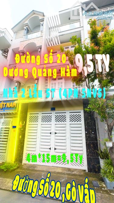 Nhà bán khu Hà Kiều đường số 20 - Phường 5 - Gò Vấp - 1