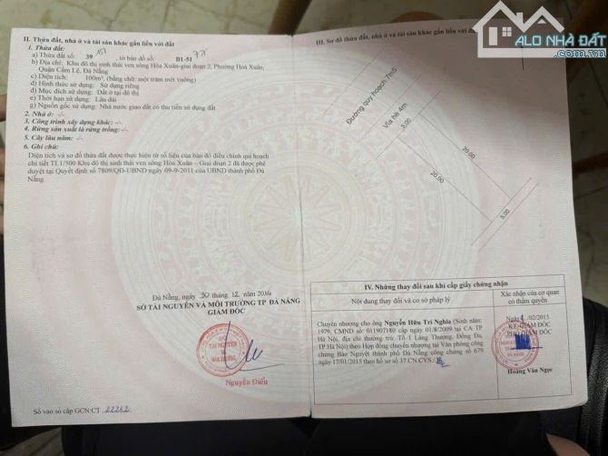 📌📌📌LÀM VIỆC TRỰC TIẾP GIÁ TỐT !!!bán lô mặt tiền đà sơn 3 - 1