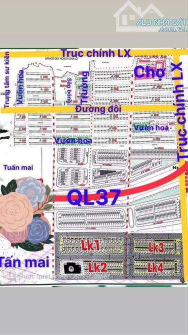 Bán lô áp góc lk1_02– Trục đường gom Võ Văn Kiệt, Tiên Phong Yên Dũng - 1